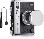 Rieibi Lens Cap for Fujifilm Instax Mini Evo, Silver, Fuji Mini Evo