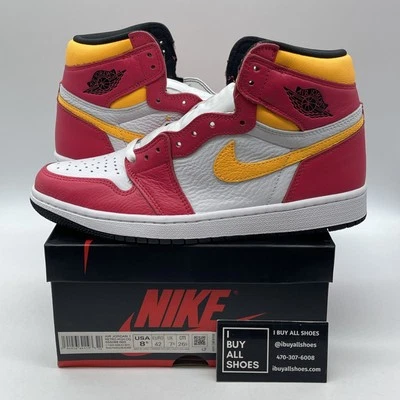 Size 8.5 - Jordan 1 Retro High OG Light Fusion Red Leather (555088-603)