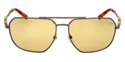 Timberland TB00009 Sunglasses Men Shiny Dark Ruthenium 63mm New 100% Authentic