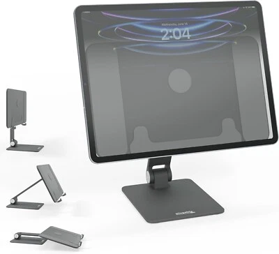 Plugable Magnetic Tablet Holder for MagSafe iPad Pro 12.9 Stand Portable Foldabl