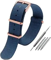 [BHUTMPJK] Universal Nylon Canvas Watch Strap Fit For DW Fit For Briston Fit For Rolex 18mm 20mm 22mm Black Red Green Khaki Blue Sports Men And Women Watchband