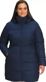 NEW $300 XXXL 3X The North Face Metropolis Parka Navy Blue Down 600 TNF Summit
