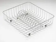 Oliveri SANTORINI DRAINER BASKET 370x350x128mm Chrome Plated Stainless Steel