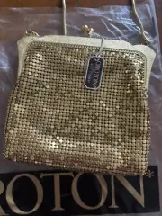 Vintage Oroton Glomesh Style Gold Evening Bag New Unused Condition