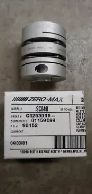 2) ZERO-MAX SC040 Servoclass Coupling 3/8" x 7/8"