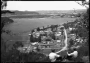 NSW Woy Woy Bay with Pelican Island in the distance Central Coast - Old Photo