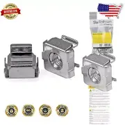 100-Pack M5 Cage Nuts with Nickel-Plated Finish for Secure Racks & Cabinets
