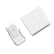 AC220V 433MHz ABS 2-CH Home Light Switch+RF Wireless Remote Control Set