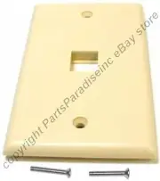 Lot50 Keystone flush Wall face Plate,1/One/Single Hole/Jack/Port {IVORY/BEIGE