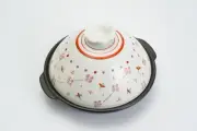 Kutaniyaki Tagine Pot "Hana Asobi Yanagiyumiko" Direct Fire Tagine From Japan