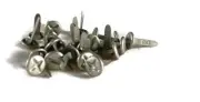 Scrapbooking Pewter Screw Top Brads - Bulk 25pc