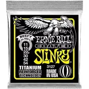 Ernie Ball 3127 Coated Slinky Titanium RPS Electric Guitar Strings; gauges 11-54
