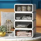 Stackable Storage Box Drawer Type Jewelry Container Desktop Organizer Office