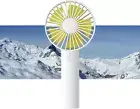 JISULIFE Handheld Fan, Portable Small Fan with 3 Speeds Rechargeable Fan White