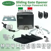 Heavy Duty 24V Low Voltage Powered Italian Made Sliding Gate Motor Trade Kit