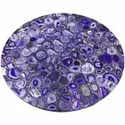 Coffee Table Top Resin Art with Purple Agate Round Marble Kitchen Corner table