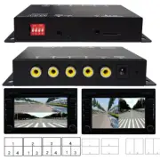 12V Car Parking Camera Monitor Screen Splitter Front/Rear/Side View with Remote (for: Fiat)