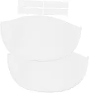 Beatifufu 1 Pair Anti-Slip Shoulder Pad for Invisible Backless Booster Pad Support Woman Women Soft Anti- Shoulder Pads Shoulder Pads Inserts Strap Cushion Shoulder Pads Adhesive White Nylon