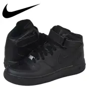 Nike Air Force 1 MID Black Toddler Shoe's 314197 004