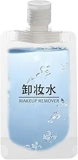 Travel Container for Liquids - 30ml/50ml/100ml Refillable Squeeze Pouch | Portable Toiletry Bottle with Leak Proof Design for Shampoo, Conditioner, Lotion, and Other Travel , stickers