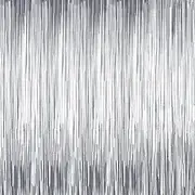 Sumind 4 Packs Photo Booth Backdrops Foil Curtains Metallic Tinsel Backdrop Curtains Door Fringe Curtains Wedding Birthday Christmas Halloween Disco Party Favour Decorations (Matt Silver)