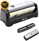 Japanese Knife Sharpening Stone, 240/1000/6000 Grit, 3-Side Whetstone, ABS Base