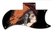 SG Half Face Pickguard Custom Gibson Graphic Graphical Guitar Single Miss Chief