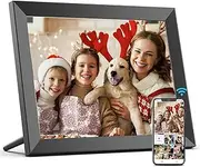 Digital Photo Frame WiFi, 15in Electronic Picture Frame with Touchscreen, Multi Play Modes, Auto Rotate Slideshow, Photos Videos Sharing (AU Plug)