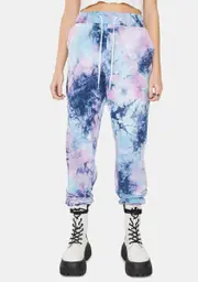 [Nana Judy] Platinum Tie Dye Authentic Track Pants