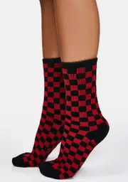 Devil Race 'Em All Checkered Socks