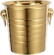 Cabilock 1PC Stainless Steel Ice Bucket Thickened Design for Parties for Chilling Beers Wine and Cocktails Beverage Cooler for Celebrations and Gatherings