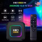 HK1 RBOX K8 Android 13.0 Smart TV Box RK3528 4GB 64GB WIFI 6 8K BT5 Media Player