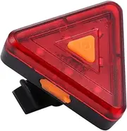 Abaodam 1Pc USB Rechargeable Bike Tail Light Triangle Cycling Lamp Warning Signal Light for Enhanced Visibility and Safety During Night Rides
