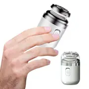 Mini Rechargeable Capsule Shaver For Travel Portable Electric Razor-White
