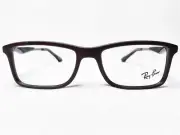 NEW Ray Ban RB7023 5258 Mens Matte Brown/Black Rectangle Eyeglasses Frames 53/17