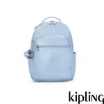 KIPLING 金屬淡藍機能手提後背包-SEOUL