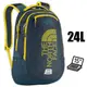 【美國 The North Face】 TALLAC 輕量15吋電腦背包24L.日用背包.運動休閒背包.後背包/810g輕巧耐用.防撕裂布料_CE89 - AEH 墨藍/酸性黃 D