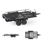 RC Metal Heavy Duty Trailer for 1/10 RC Rock Crawler Car Truck Car Decoration