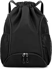 [Generic] Drawstring Gym Bags Sport Backpack for Women, Drawstring Sackpack for Fitness Beach, Pool and Travel