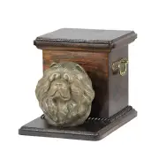 Chow Chow wooden urn with a dog Art-Dog