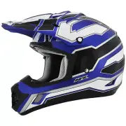 AFX FX-17 Factor Helmet - White/Black/Blue - Large - DISPLAY MODEL