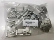 60ct 20mm Hypnotic Rectangle Flat Leather Cord Slider - Antique Silver