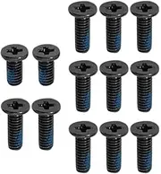 Zahara Black 12 PCS Lower Bottom Base Cover Case Screws Replacement for ASUS Chromebook C423 C423NA C424 C424MA