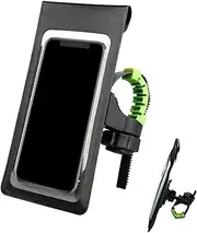 Phone Holder for Bike - 360 Degree Rotation Cellphone Clamp - Quick Release Bike ‎Handlebar Bag, Touchscreen Waterproof Pouch for Smartphone GPS Navigation