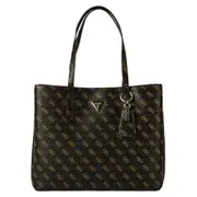 Guess Women's Meridian Girlfriend Tote Bag Brown Logo