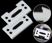 2x Clipper Blades Ceramic Cutter Blade Magic Clip 2 Holes For Wahl High Quality
