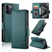 Wallet Case for IPhone 14 Pro Max,Slim Protective Shockproof Case With Card Holder,Premium PU Leather Kickstand-Green