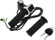 PRETYZOOM Electric Bicycle Throttle Handle Grips with Long Line Twist Speed Controller and LCD Display for Electric Scooters and Bicycles Comfortable Accelerator Grips