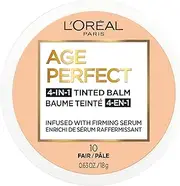 L'Oreal Paris Age Perfect 4-in-1 Tinted Face Balm Foundation with Firming Serum, Fair 10, 0.63 Ounce (Pack of 1)