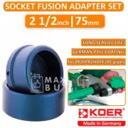 Socket Fusion Welding Adapter Set for Plastic Pipe PP/PPR/PE/HDPE 2 1/2in (75mm)